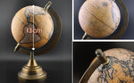 EXERZ 13cm Antique with a Metal Base, Handcraft Decorative Globe