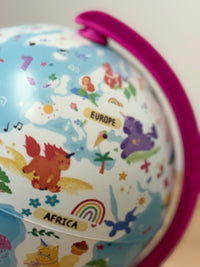 TOPGLOBE 15CM Globe “Unicorn Adventure” with 54pc Puzzles