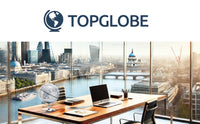 Topglobe 14cm World Globe - Silver