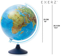 Exerz 25cm AR Globe Illuminated Cable Free LED Light - Physical (Day) Consellation(Night)- Augmented Reality App iOS Android