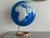 Exerz Illuminated World Globe 33cm diameter Wooden Base - 2 in 1 Light up Globe  - Sapphire