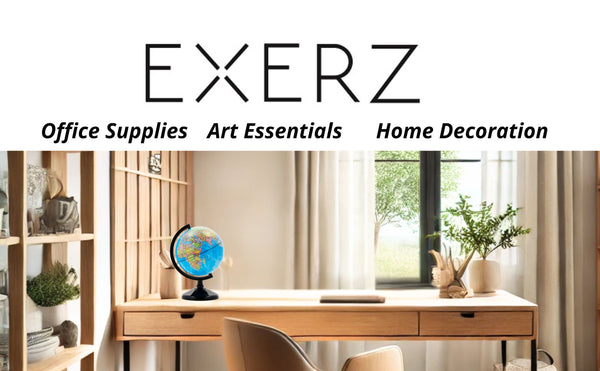 Exerz 14cm Educational World Globe