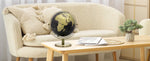 EXERZ 20cm Globe Black & Golden, All Direction 360 Rotating