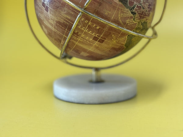 EXERZ 13cm Globe, Handcrafted Decorative Globe (13cm Marbel Base)