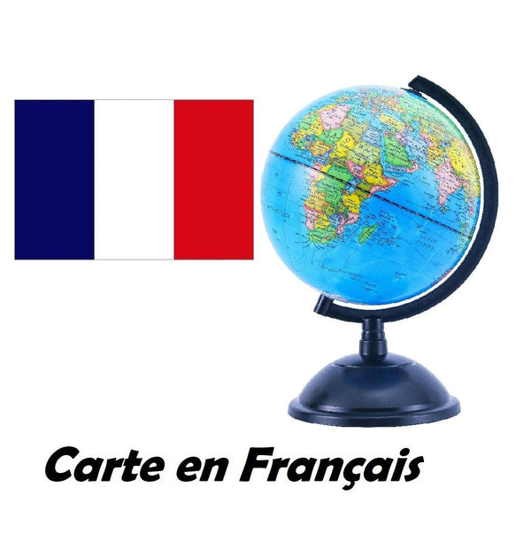 20cm Educational World Globe - French - Topglobe