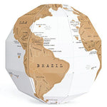 20cm Scratchable World Globe - Topglobe