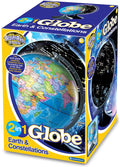 Brainstorm Light Up 2 in 1 World Globe:  Earth & Constellations