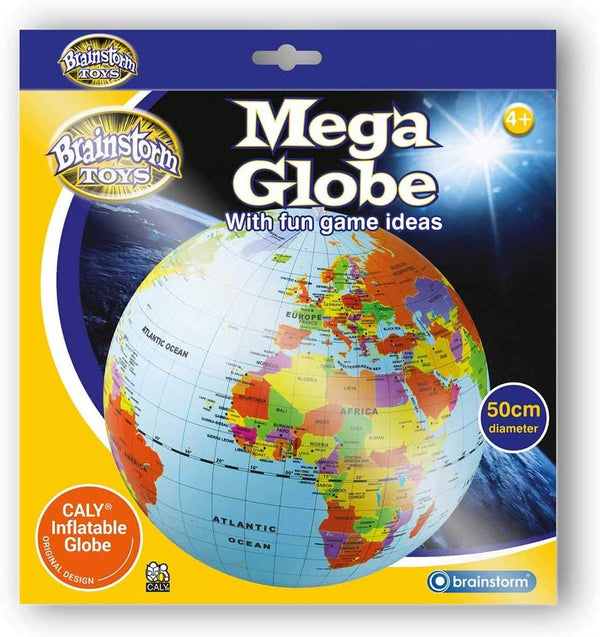 Brainstorm Toys 50cm Mega Inflatable World Globe - Topglobe