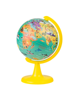 TOPGLOBE 15CM Educational Globe with 100pc Puzzles