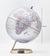 Exrez 30cm World Globe - Metallic Silver - Topglobe