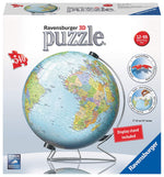 Ravensburger The World on V-Stand Globe 540 pc 3D Jigsaw Puzzle - Topglobe